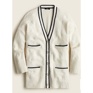 J.Crew Relaxed bouclé cardigan sweater